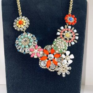 Floral Multicolor Statement Necklace - Women Jewelry